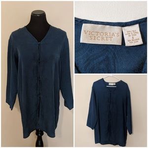 Vintage silk Victoria's Secret gold/white …